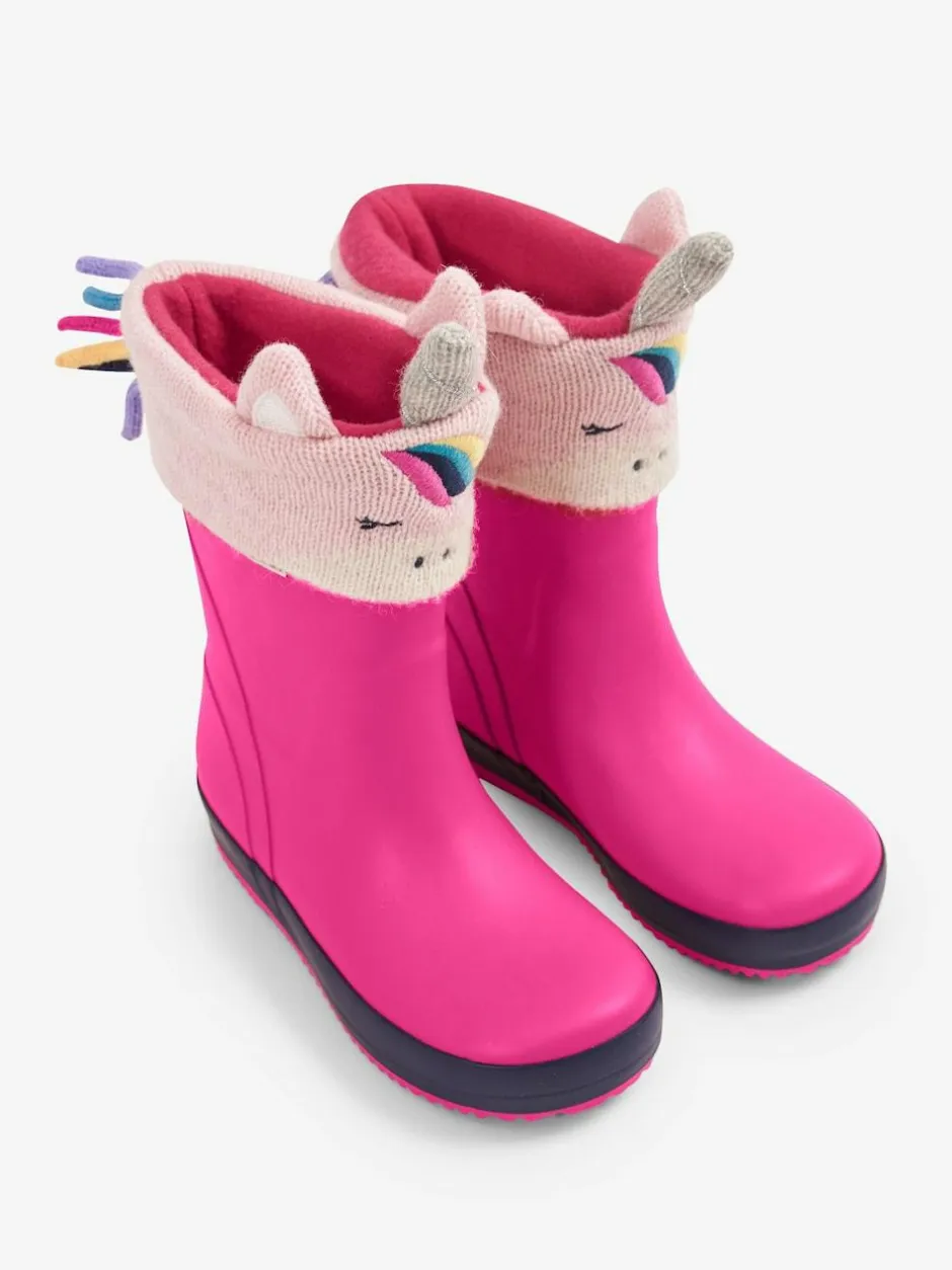 Jojo Maman Bébé Pink Unicorn Unicorn Welly Liners