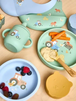 Jojo Maman Bébé Printed Silicone Mealtime Set Outlet