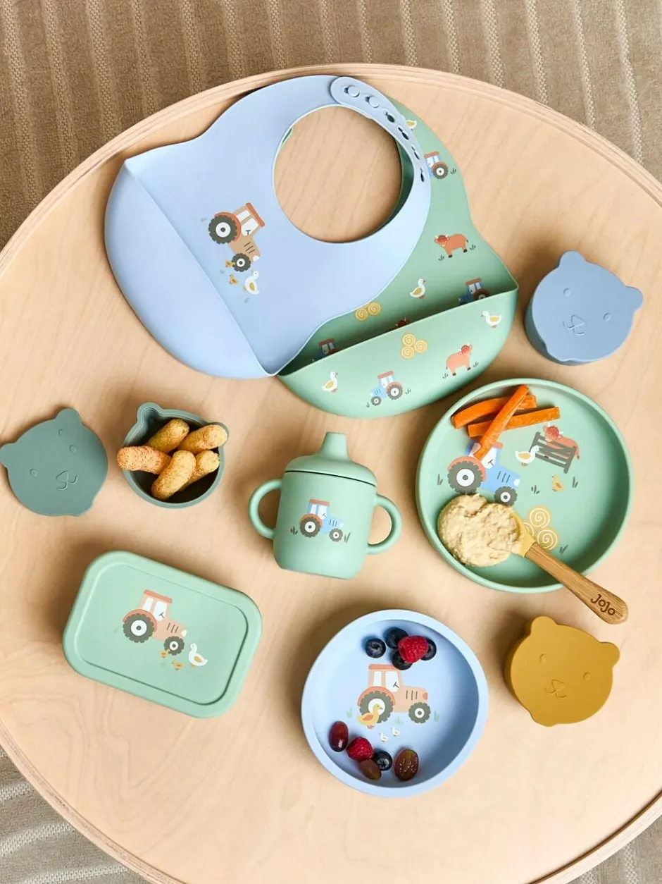 Jojo Maman Bébé Printed Silicone Mealtime Set Outlet