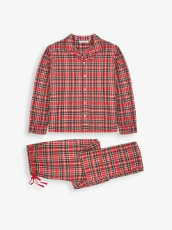 Jojo Maman Bébé Red Men's Tartan Pyjama Set Hot