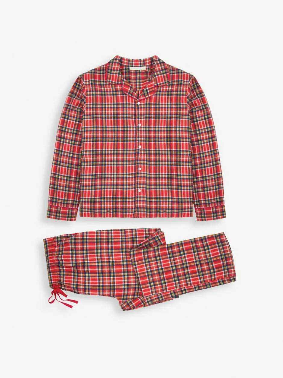 Jojo Maman Bébé Red Men's Tartan Pyjama Set Hot