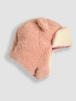 Jojo Maman Bébé Rose Pink Cosy Borg Hat Online