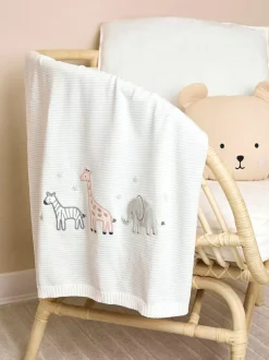 Jojo Maman Bébé Welcome Little One Embroidered Shawl Sale
