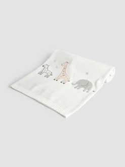 Jojo Maman Bébé Welcome Little One Embroidered Shawl Sale