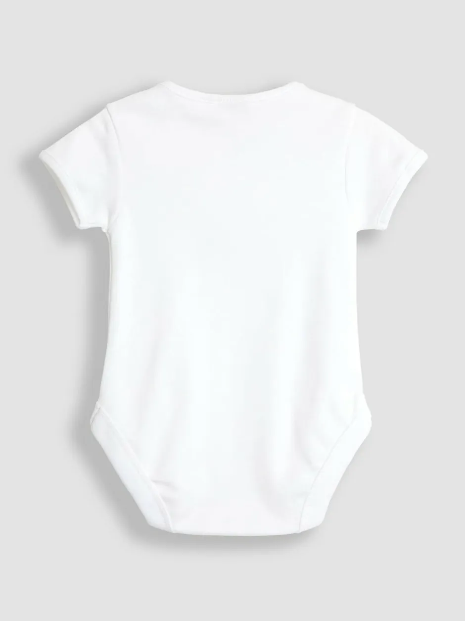 Jojo Maman Bébé White Born In 2025 Embroidered Body Hot