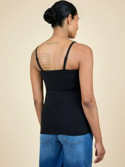 Jojo Maman Bébé 2-Pack Maternity & Nursing Vest Tops White New