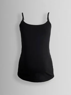 Jojo Maman Bébé 2-Pack Maternity & Nursing Vest Tops White New