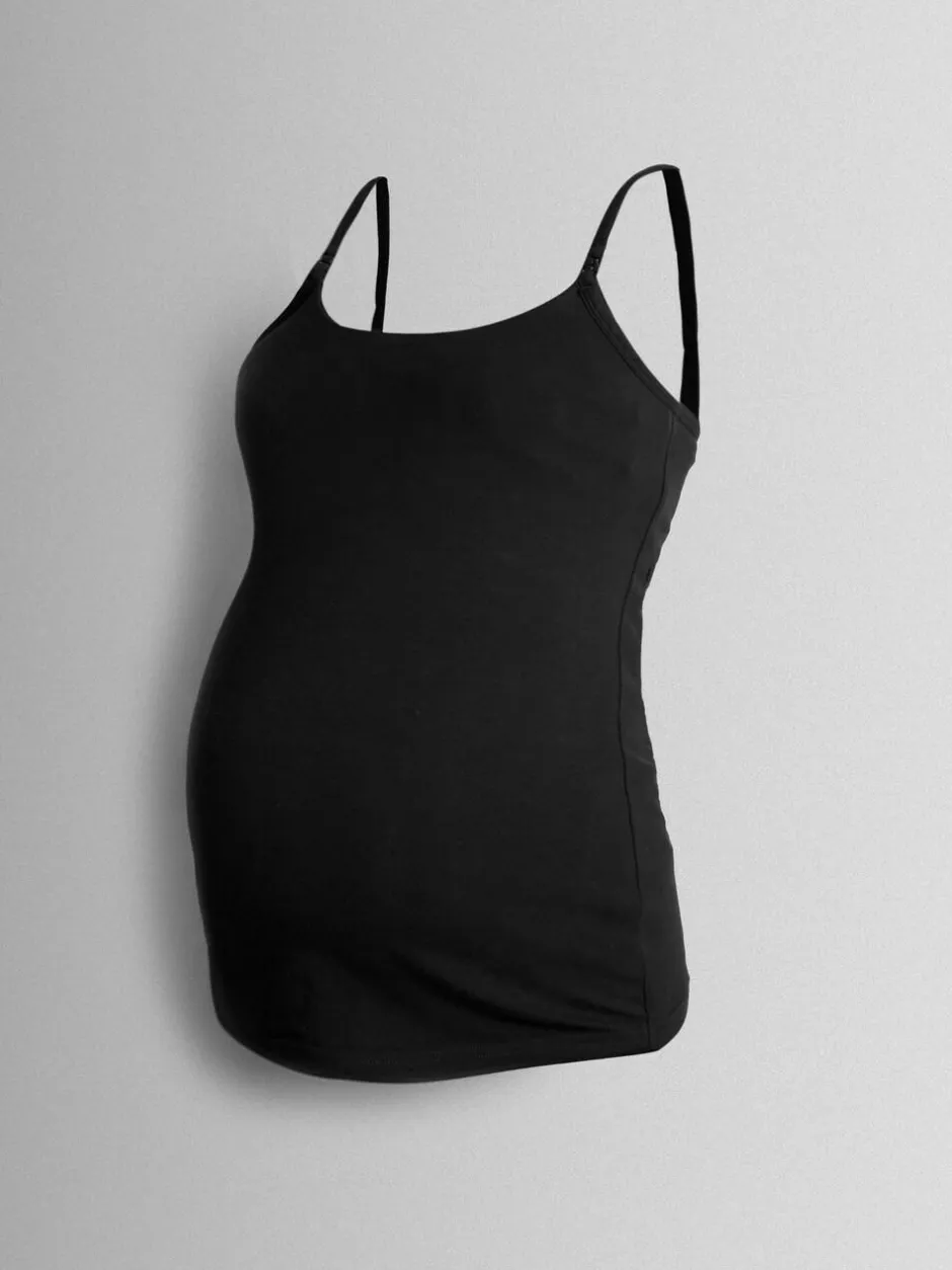 Jojo Maman Bébé 2-Pack Maternity & Nursing Vest Tops White New