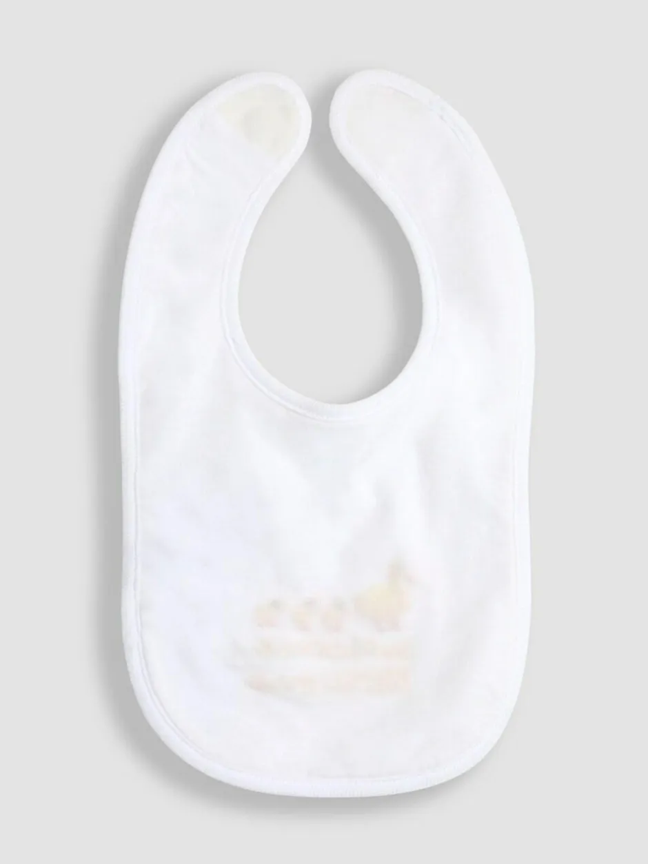 Jojo Maman Bébé White Welcome Little One Bib New