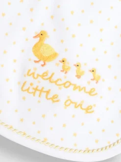 Jojo Maman Bébé White Welcome Little One Bib New