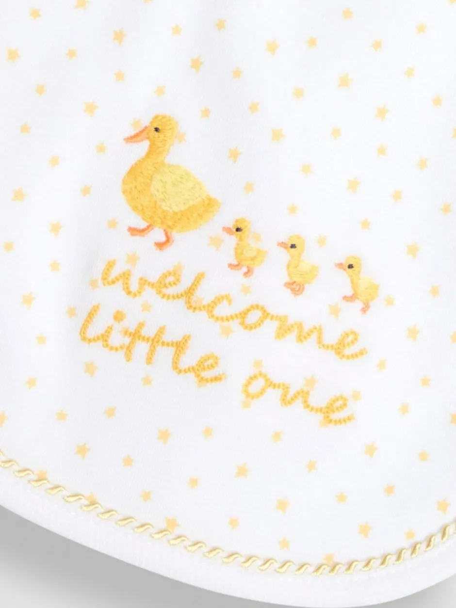 Jojo Maman Bébé White Welcome Little One Bib New