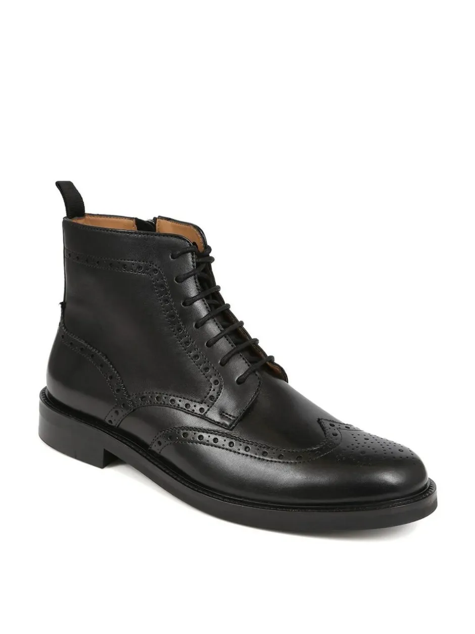 Jones Bootmaker Fletcher Leather Boots Black Sale