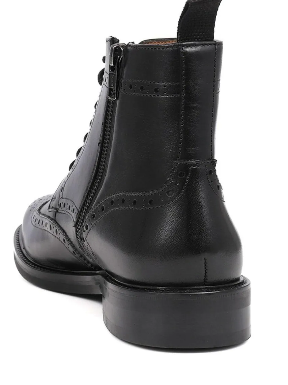 Jones Bootmaker Fletcher Leather Boots Black Sale
