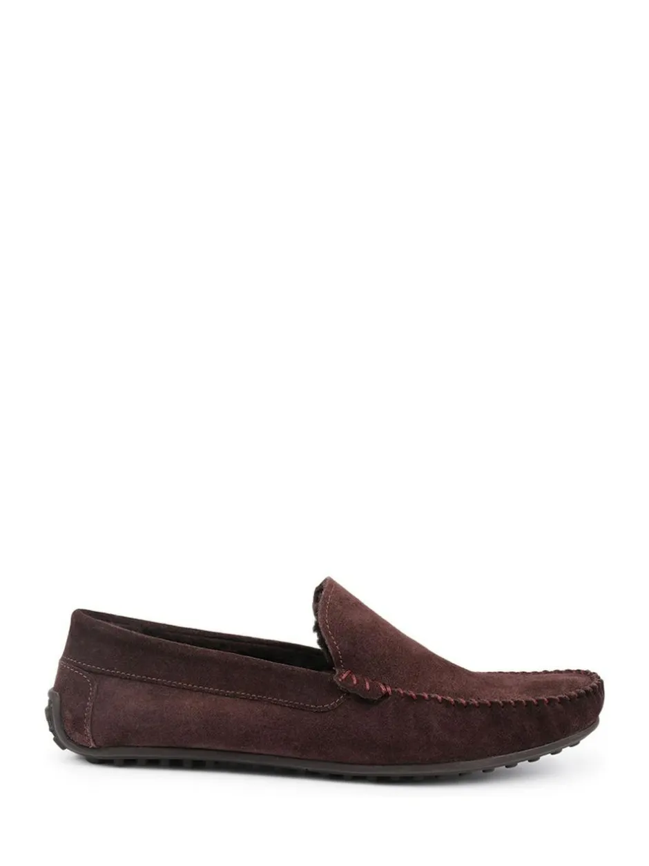 Jones Bootmaker Zain Suede Slippers Brown New