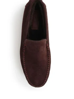 Jones Bootmaker Zain Suede Slippers Brown New