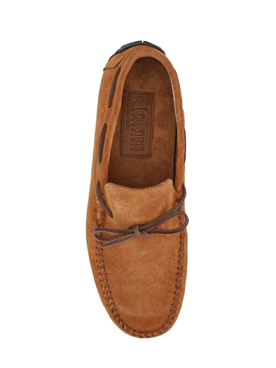 Jones Bootmaker Zeke Leather Full Slippers Brown Hot