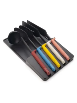 Joseph Joseph 5 Piece Black Elevate Utensil Set With In-Drawer Tray Hot