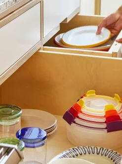 Joseph Joseph 4 Piece Multicolour Multisize Nest Lock Round Containers Set Clearance