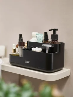 Joseph Joseph Black EasyStore Bathroom Caddy Clearance
