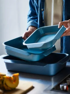 Joseph Joseph Blue Nest™ Oven Non Stick 3 Piece Roasting Tray Set Hot