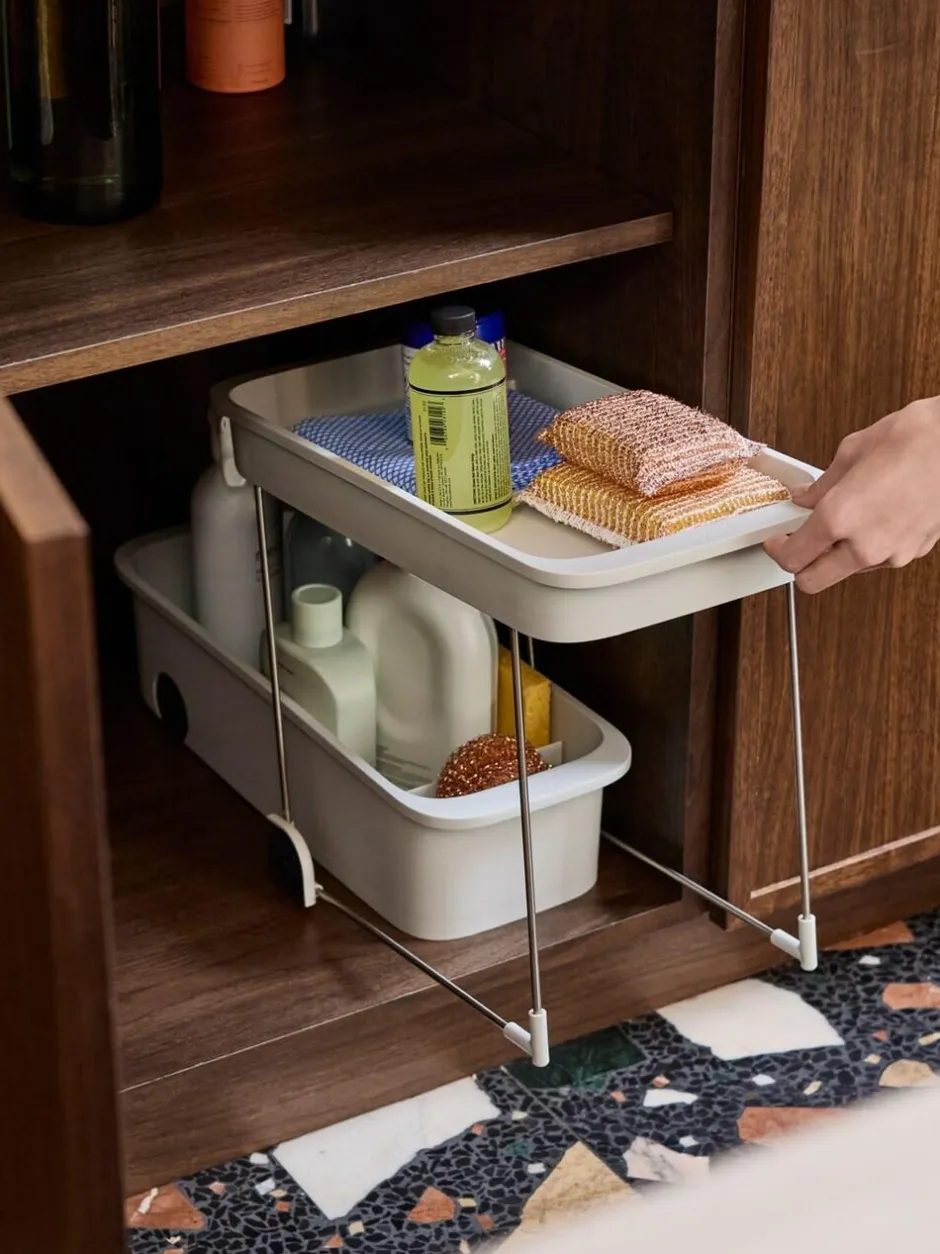 Joseph Joseph Light Stone Cupboard Store™ 2-Tier Storage Caddy Clearance