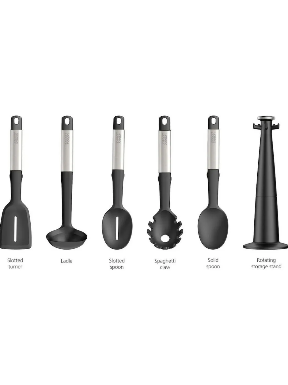 Joseph Joseph Silver Elevate Silicone & Steel Carousel 5pc Set Online