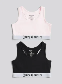 Juicy Couture Juicy Crop Top 2 Pack Hanging Pink Online