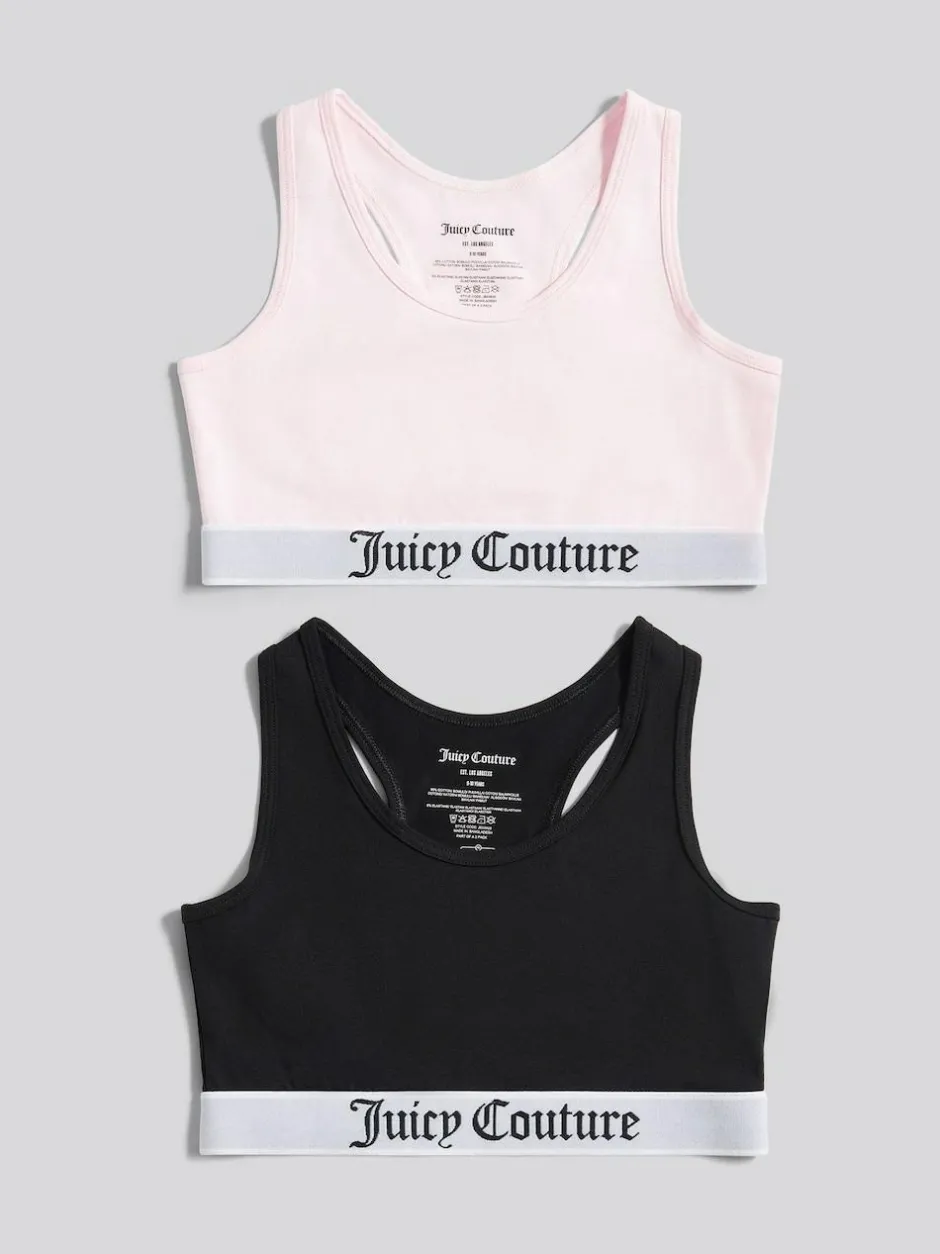 Juicy Couture Juicy Crop Top 2 Pack Hanging Pink Online