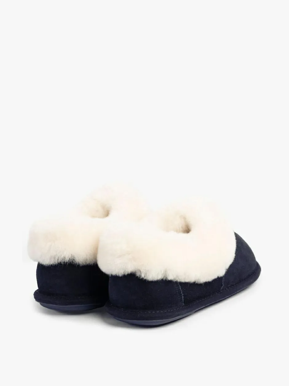 Just Sheepskin Ladies Classic Sheepskin Slipper Blue Sale