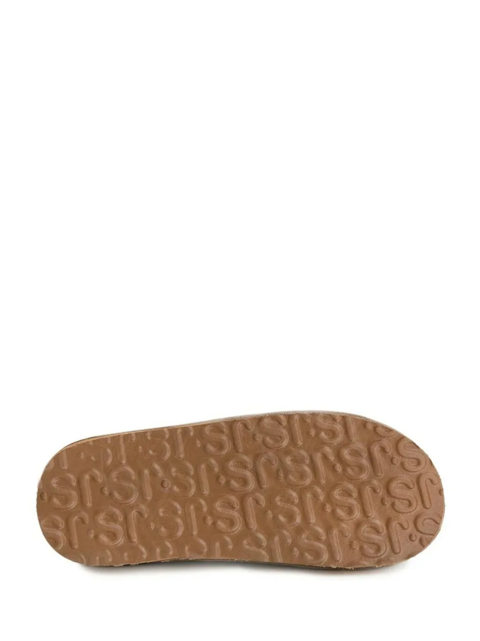 Just Sheepskin Mens Louis Slippers Brown Outlet