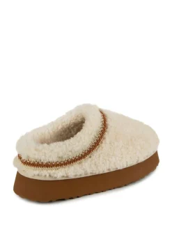 Just Sheepskin Ladies Miley Platform Mule Winter Slippers Sale