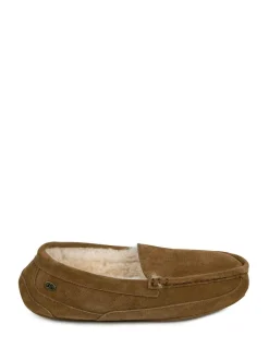 Just Sheepskin Mens Harry Sheepskin Slipper Brown Discount