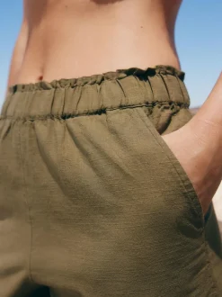 Next 100% Cotton Bermuda Shorts Khaki Green Best