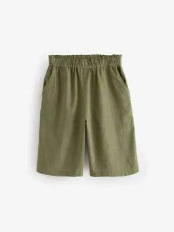 Next 100% Cotton Bermuda Shorts Khaki Green Best