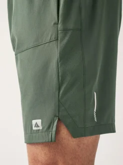 Next 7 Inch Active Gym Sports Shorts Khaki Green Online