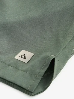 Next 7 Inch Active Gym Sports Shorts Khaki Green Online