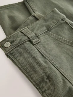 Next Ankle Straight Leg Carpenter Jeans Khaki Green Best
