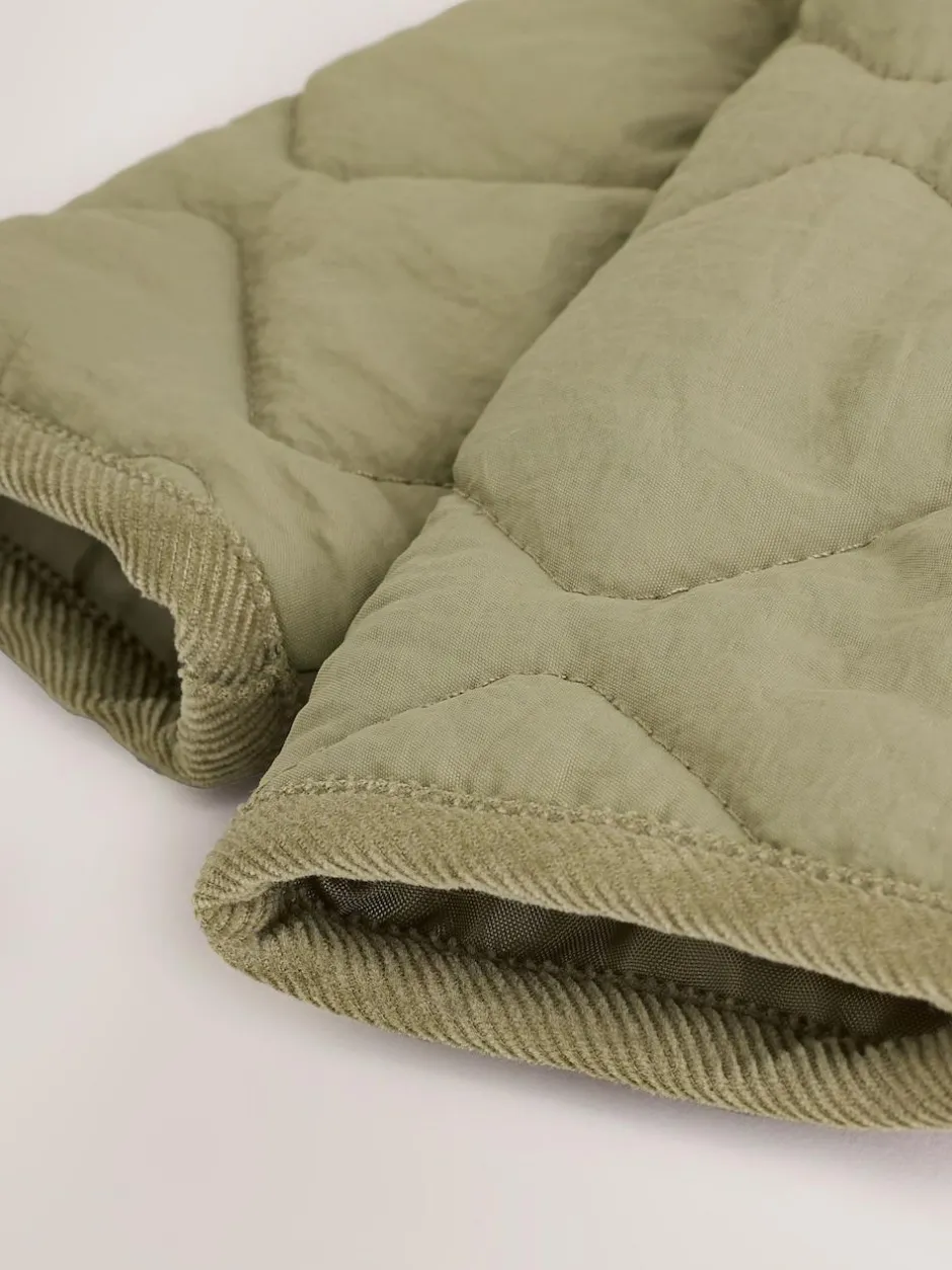 Next Khaki Green Nylon Quilted Baby Jacket (0mths-2yrs) Discount