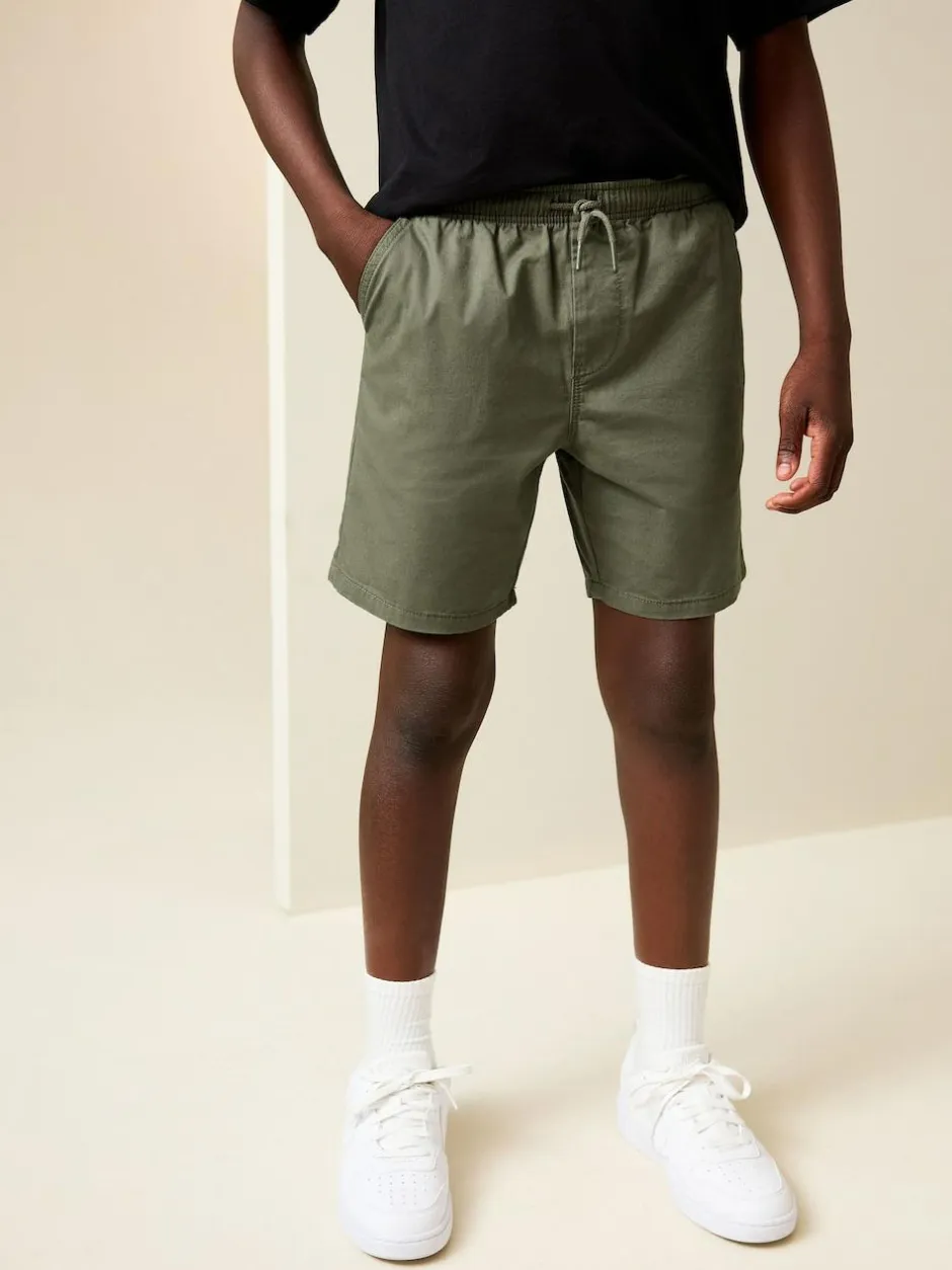 Next Khaki Green Regular Fit Shorts (3-16yrs) Clearance