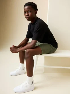 Next Khaki Green Regular Fit Shorts (3-16yrs) Clearance