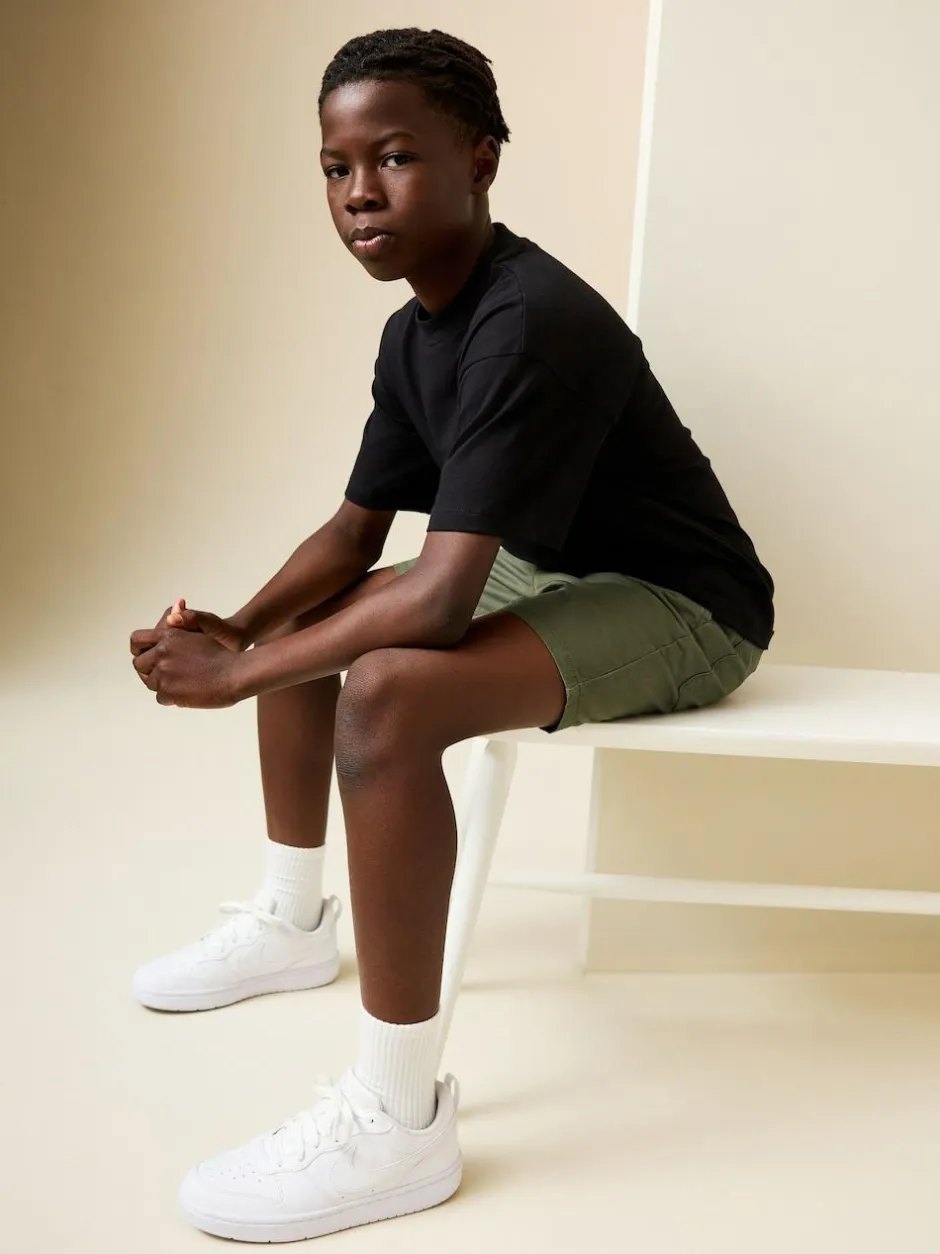 Next Khaki Green Regular Fit Shorts (3-16yrs) Clearance