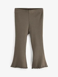 Next Khaki Green Rib Flare Leggings (3mths-7yrs) Hot