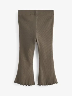 Next Khaki Green Rib Flare Leggings (3mths-7yrs) Hot