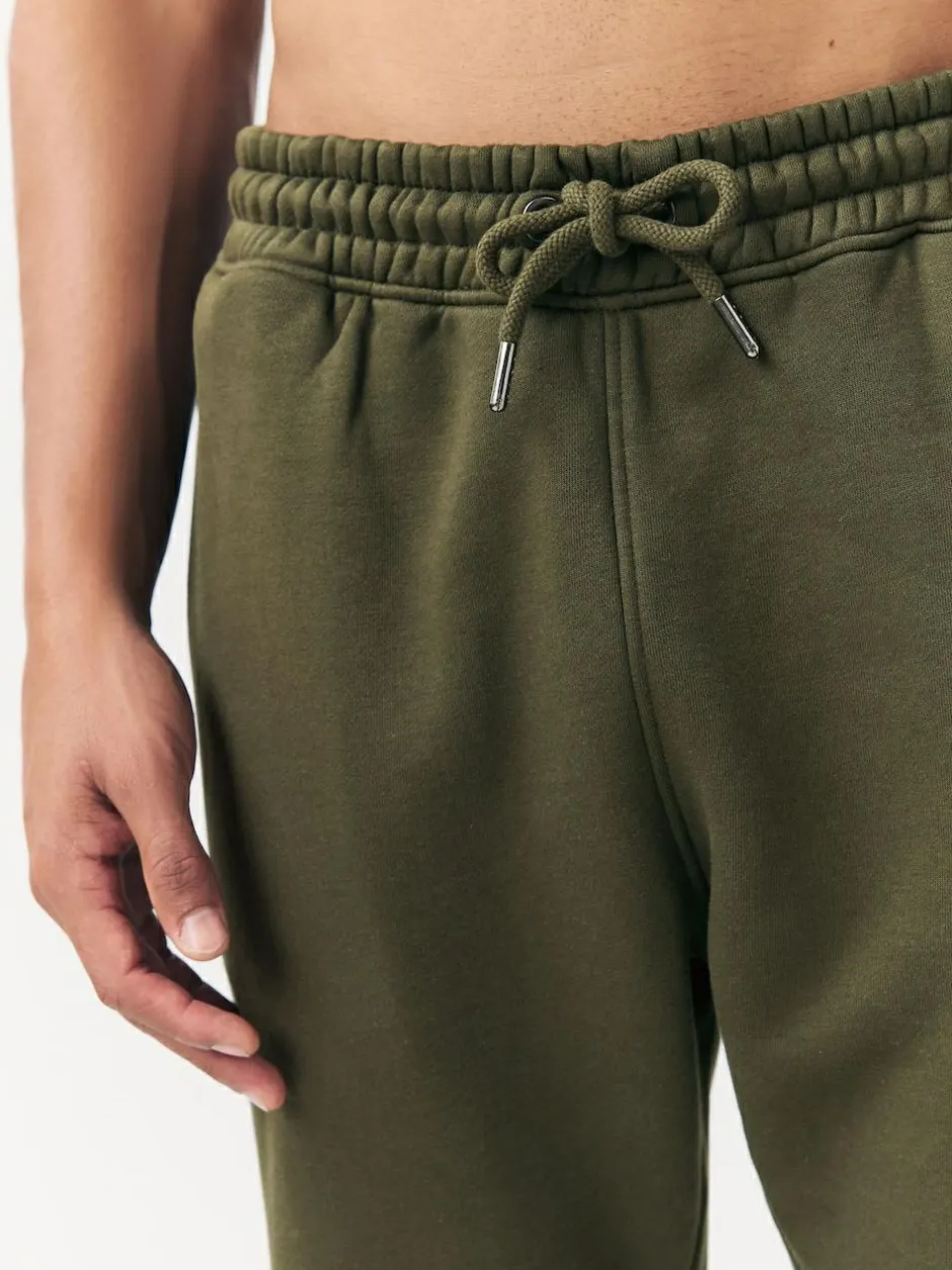 Next Slim Fit Slim Fit Brushback Heavyweight Joggers Khaki Green Discount