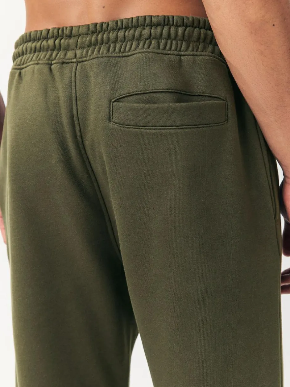 Next Slim Fit Slim Fit Brushback Heavyweight Joggers Khaki Green Discount