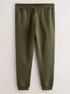 Next Slim Fit Slim Fit Brushback Heavyweight Joggers Khaki Green Discount