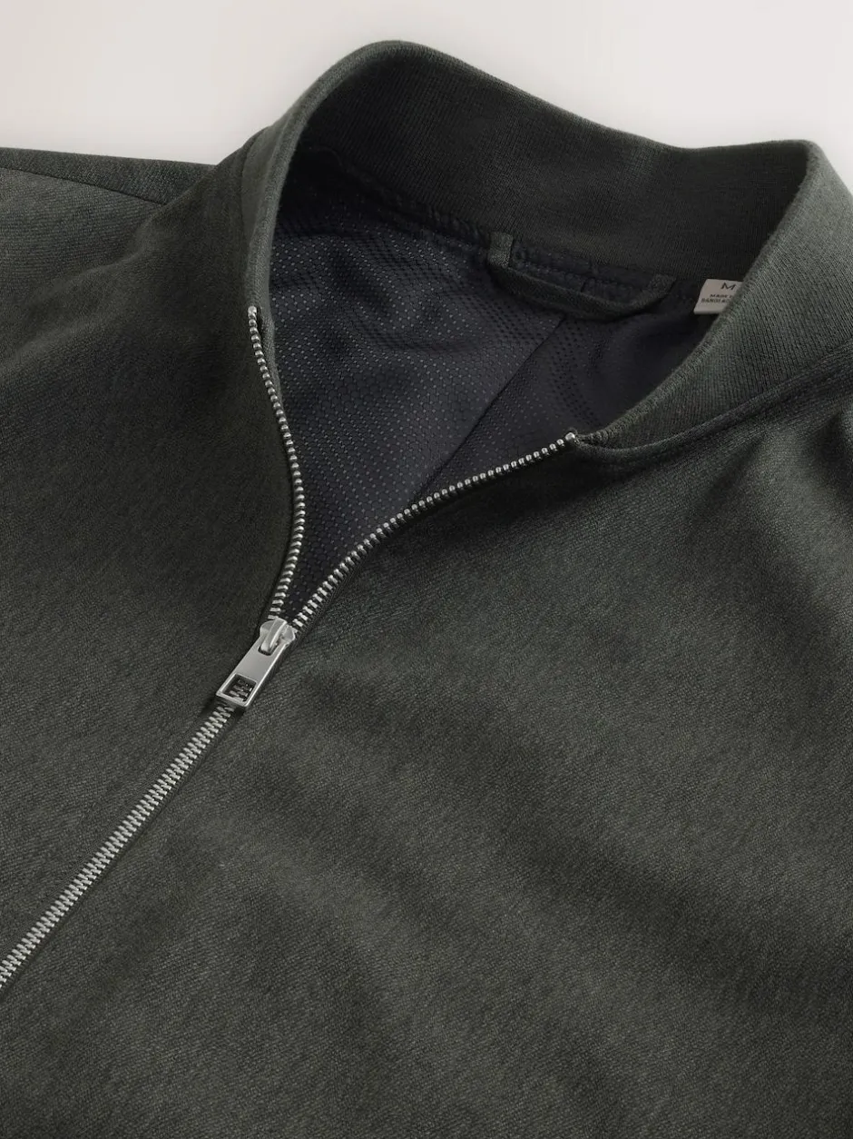 Next Khaki Green Smart Bomber Jacket New