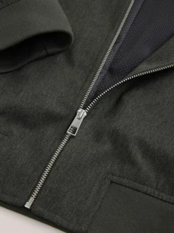 Next Khaki Green Smart Bomber Jacket New