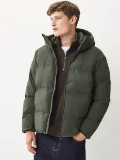 Next ThermoGen Shower Resistant Puffer Jacket Khaki Green Outlet