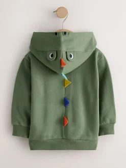 Next Khaki Green Zip Through Hoodie (3mths-7yrs)